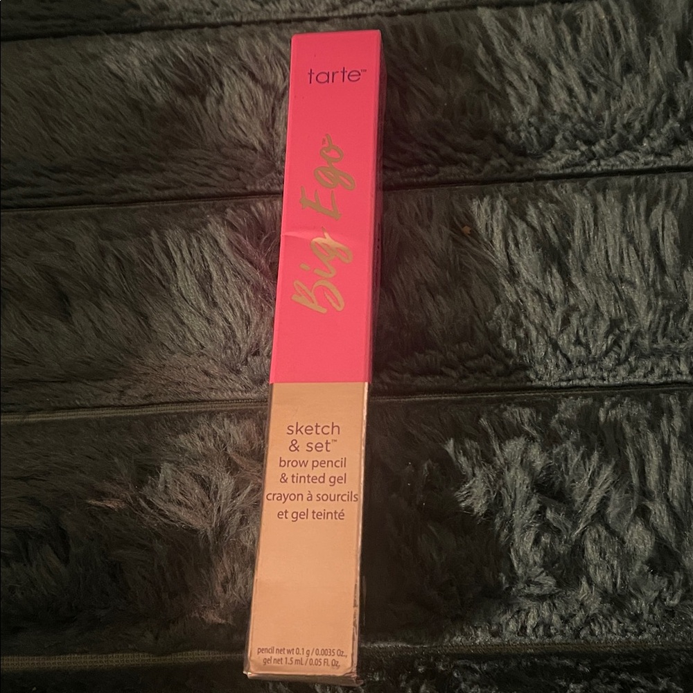 Tarte Big Ego Sketch & Set Brow Pencil & Tinted Gel Dark Brown  0.05 oz/1.5 ml